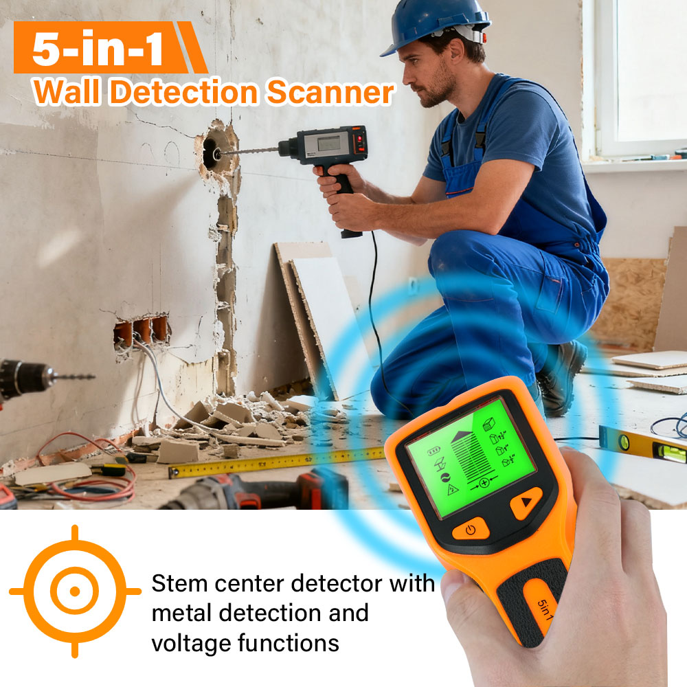 Handheld 5 in 1 Digital Wall S - đánh giá và giá Water Leak Detector Wired
