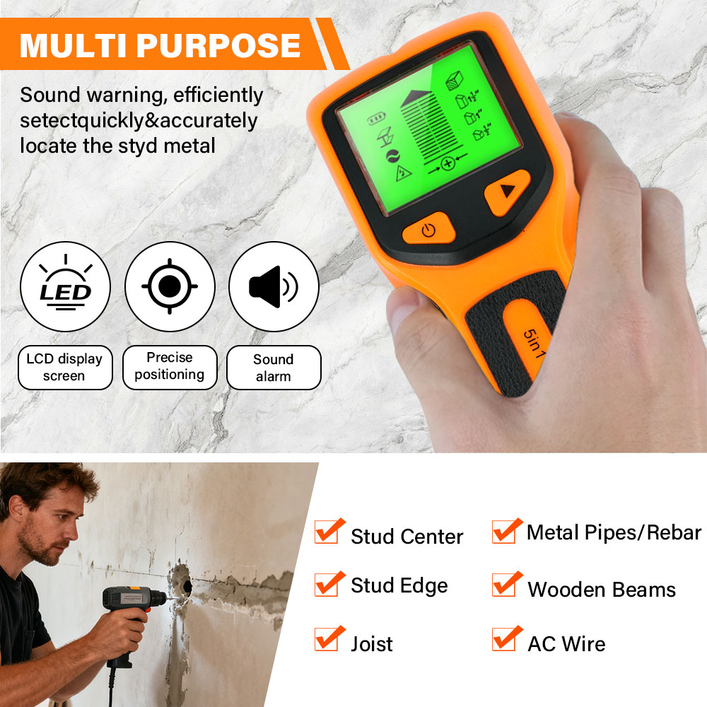 New 5-in-1 Wall Detector Handh - đánh giá và giá Water Leak Detector Wired